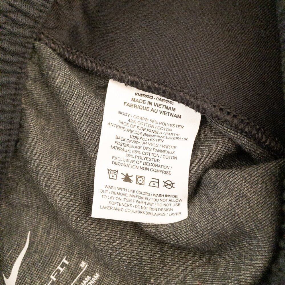 Nike Dri-FIT Joggers Pants Black Mesh Panels Size M Athletic Activewear - Picture 4 of 6